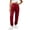 Wine -AC03, variant on Dwellite Womens Sweatpants Petite Fleece Lounge Elastic Waisted Pants Tapered Lightweight Trousers with Pockets for Fall Winter Beige S