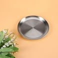 thumbnail image 5 of FONDOTIN Plaque Ronde en Acier Inoxydable Style Coréen Forme Simple Design 1 Ensemble, 5 of 5