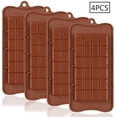 thumbnail image 1 of 4 moldes de silicona para chocolate, bandeja antiadherente para hornear. Afortunado Sencillez, 1 of 5
