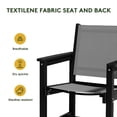 thumbnail image 6 of JUSTLET Outdoor Patio Dining Chairs Set of 2, 2 Chairs, Black, 6 of 7