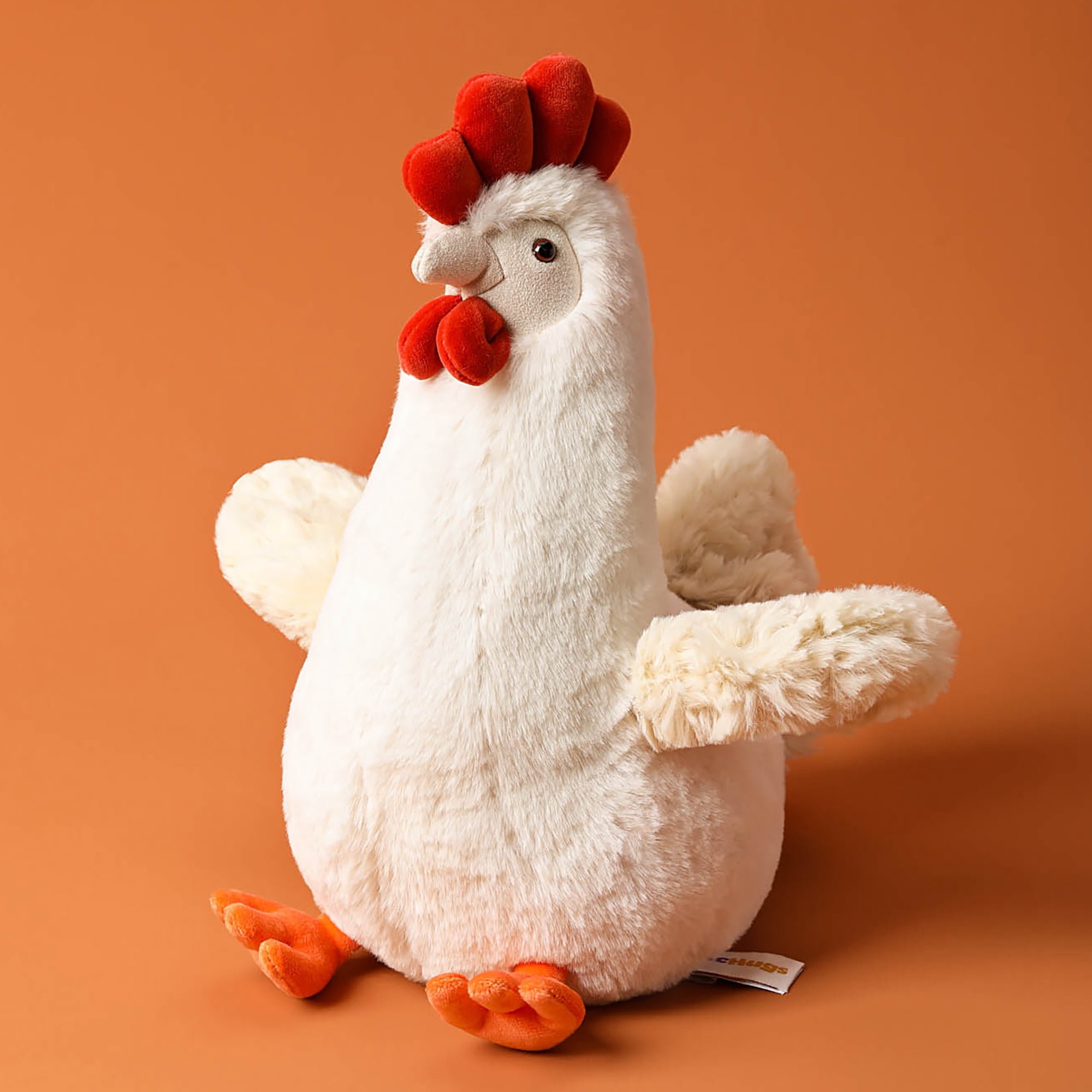 McHugs: Farm Series - Marshmallow Chicken - 7" Stuffed Animal Plush, Soft Weighted Cuddle Toy, Cozy Comfort Play & Nap Companion, Baby-Toddler-Kids