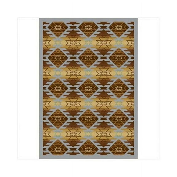 Canyon Ridge Copper Canyon 7 ft.8 in. x 10 ft.9 in.  WearOn Nylon Machine Tufted- Cut Pile Whimsy Rug