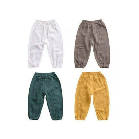 

MarinaVida Baby Girl Boy Cotton Long Harem Pants