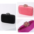 thumbnail image 3 of Women Handbag Evening Party Bridal Clutch Flower Lock Bag Prom Wedding Wallet, 3 of 5