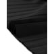 thumbnail image 5 of Vestido de trabajo para mujer INSPIRE CHIC con cuello en V, manga corta, por debajo de la rodilla, con cinturón, corte A y plisado, color negro, 5 of 6