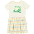thumbnail image 3 of Inktastic Golf Cart with Argyle Pattern Girls Toddler Dress, 3 of 5