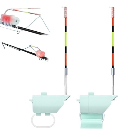 mdesiwst Fishing Float Bite Alert Buzzer High Sensitivity Luminous Rods Fish Bite Indicator Electronic Buzzer All-Weather Anglers Waterproof Sea Lake Fishing Gear