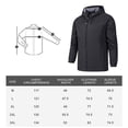 thumbnail image 3 of Chaqueta bomber Chaquetas transpirables Abrigo táctico con capucha unisex (XL hombre) Negro Chaqueta de bombardero, 3 of 8