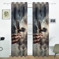 thumbnail image 2 of Eagle Clouds and American Flags Curtains Black Out 72 Inch Length Curtains for Sliding Glass Doors Bedroom Living Room 2 Pack, 2 of 6