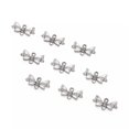 thumbnail image 2 of EOEMY 50X Alloy Antique Silver Bowknot Links Charms For Diy Jewelry & Crafts 20X10X3mm, 2 of 9