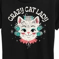 thumbnail image 3 of Instant Message - Crazy Cat Lady  - Women's Short Sleeve Graphic T-Shirt, 3 of 6