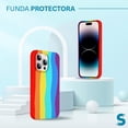 thumbnail image 2 of Funda de Protección para iPhone 14 / 14 Plus / 14 Pro / 14 Pro Max - Sovico - Silicón Arcoíris, 2 of 6