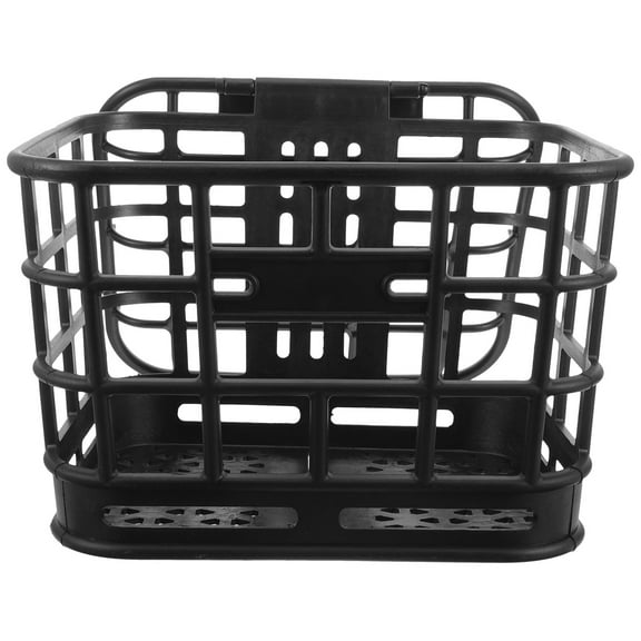 LOLIPPYY Black Small Front Bike Basket Plastic for Daily Use 1 Piece