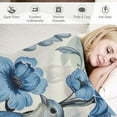 thumbnail image 3 of Nawypu Plush Throw Blanket Chinoiserie Blue And White Bule Birds Flowers Throw Blankets Flannel Blanket Blue And White Porcelain Floral Blanket Throw Warm Plush Blankets for All Season, 3 of 6