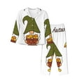 thumbnail image 1 of Fotbe Hello Autumn Conjunto de Pijama de Manga Larga para Mujer con Estampado, Ropa de Dormir de 2 Piezas, Conjunto de Casa Suave y Cómodo con Bolsillos-Large, 1 of 7