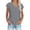 A28 Gray-Short Sleeve Tops, variant on Mifsaly Short Sleeve Tops for Women Asymmetrical Collar Short Sleeve Linen Shirts Pleated Butt Closure Elegant Work Blouses Lightweight Everyday Vacation Summer Outfits M
