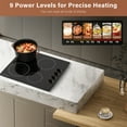 thumbnail image 6 of 24" Built-In Electric Cooktop 6700W 4-Burner, Radiation-Free Ceramic Glass, Knob Control & 9 Levels, All Cookware, Easy Clean‌, 6 of 11