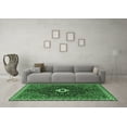thumbnail image 3 of Ahgly Company Indoor Round Persian Emerald Green Traditional Area Rugs, 5' Round, 3 of 4