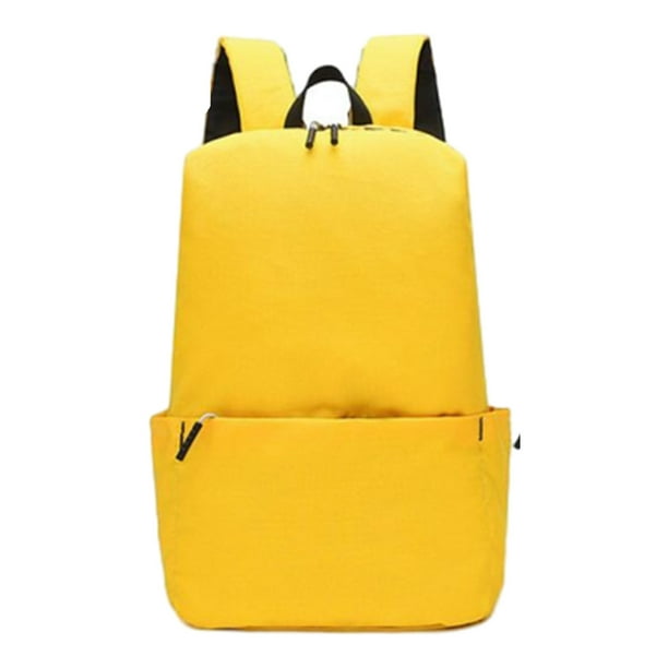 Mochila pequeña de color liso - Bolso de hombro informal para hombre y mujer - Mochila de viaje para exteriores - Mochila de color liso de gran capacidad