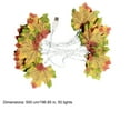 thumbnail image 3 of AuroraX USB-Charing Garlands Fall Lighted Maple Leaves String Lights Patio Lights Indoor Outdoor Lights Yard Thanksgiving Patio Decor, 3 of 9