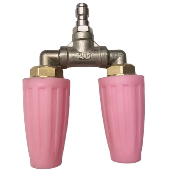 Lavadora Alta PresióN, Boquilla Turbo Giratoria Doble, Punta PulverizacióN, Boquilla Repuesto 1/4 Pulgadas, 4000PSI, Punta PulverizacióN, Herramienta Limpieza JardíN C