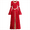 Red, variant on IBTOM CASTLE Women Metallic Color Block Liturgical Praise Dance Dress Bell Long Sleeve Lyrical Dancewear Gowns Worship Costume L White