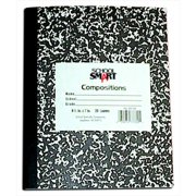 Angle View: School Smart 002040 9.75 x 7.5 In. Hard Cover Marbleback Composition Book, 120 Pages