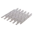 thumbnail image 2 of Modket TDH345SS Brushed Nickle Stainless Steel Metallic Metal Brick Joint Mosaic Tile Backsplash, 2 of 5