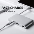 thumbnail image 3 of Moshi USB-C Multiport Adapter (HDMI, USB C, USB) - Silver, 3 of 7
