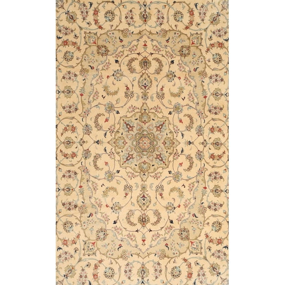 Ahgly Company Indoor Rectangle Traditional Brown Medallion Area Rugs, 8' x 12'