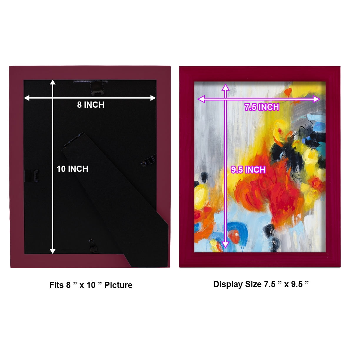 In the Loop I -Framed Print w/glass-Cherry Red