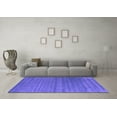 thumbnail image 3 of Ahgly Company Indoor Round Abstract Purple Contemporary Area Rugs, 8' Round, 3 of 4