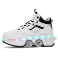 thumbnail image 4 of Roller Skates for Women Men, Shoes with Wheels for Girls, Kick Rollers Shoes Retractable for Boys, Adult Parkour Quad Roller Shoes, Inline Skates Children's Outdoor Skates, 4 of 21