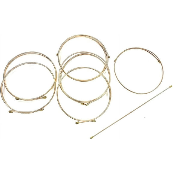 Copper Nickel Brake Line Kit. All Lines Cut To Length And Flared With Correct Fittings - Just Bend Them Into Place The Stop Shop CN-189