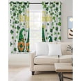 thumbnail image 2 of St. Patrick's Day Blackout Curtains 84 Inches Long, Green Leaf Gnomes Shamrock Clovers Thermal Insulated Black Out Curtains, Darkening Window Curtain Drapes for Bedroom Living Room 42"x84" 2 Panels, 2 of 9