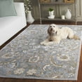 thumbnail image 4 of SAFAVIEH Bella Selna Floral Traditional Wool Area Rug, Grey/Multi, 8' x 10', 4 of 14