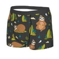 thumbnail image 2 of Junzan Funny Sloths In The Forest Mens Underwear Boxer Briefs For Men’s - Large, 2 of 9