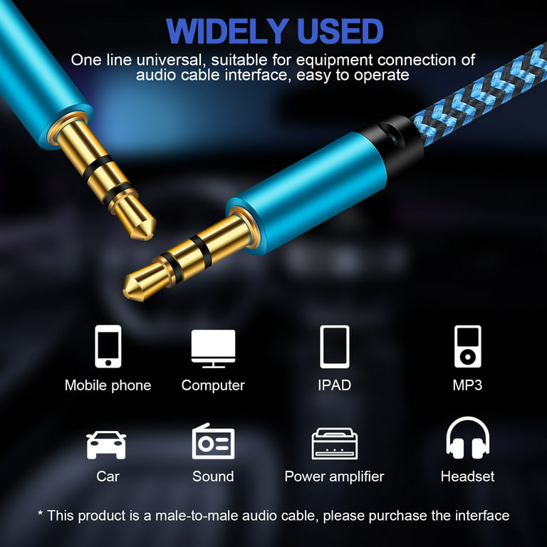 Car MP3 Male To USB Port Adapter AUX Jack Audio Input Cord Cable Universal  3.5mm