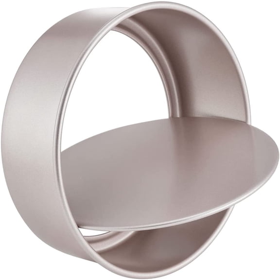 CHEFMADE Round Cake Pan, 8-Inch Non-Stick with Removable Loose Bottom, Chiffon Bakeware for Oven & Instant Pot Baking, Dishwasher Safe (Champagne Gold)