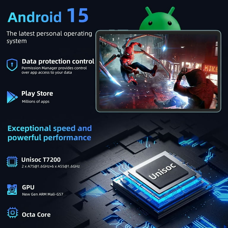 D*i様 アンドロイド15 タブレット 12GB+128GB 11インチ Tablet, Android 15 Tablet with 11 inch LCD Display, 12GB RAM +