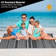 thumbnail image 2 of COZONY 10x14 ft Outdoor Rug, Extra Large Reversible Waterproof Patio Carpet, UV & Fade Resistant, Portable for Deck, Backyard, Black and White, 2 of 5