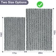 Nefoso Chenille Bathroom Rugs, 20"x32"Non Slip Bathroom Rugs Ultra