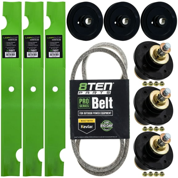8TEN Blade Spindle Belt Kit for Bad Boy Rebel 61-inch 038-6080-00 037-4000-00 MK1013925