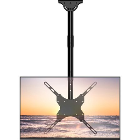 Ceiling TV Mount for 26-65 Inch LCD LED OLED 4K TVs, Hanging Pole Ceiling Mount TVs Bracket Up Down, TV Mounts for Gym Patio Gazebo, up to 110lbs, Max VESA 400x400mm (CM2665), Black