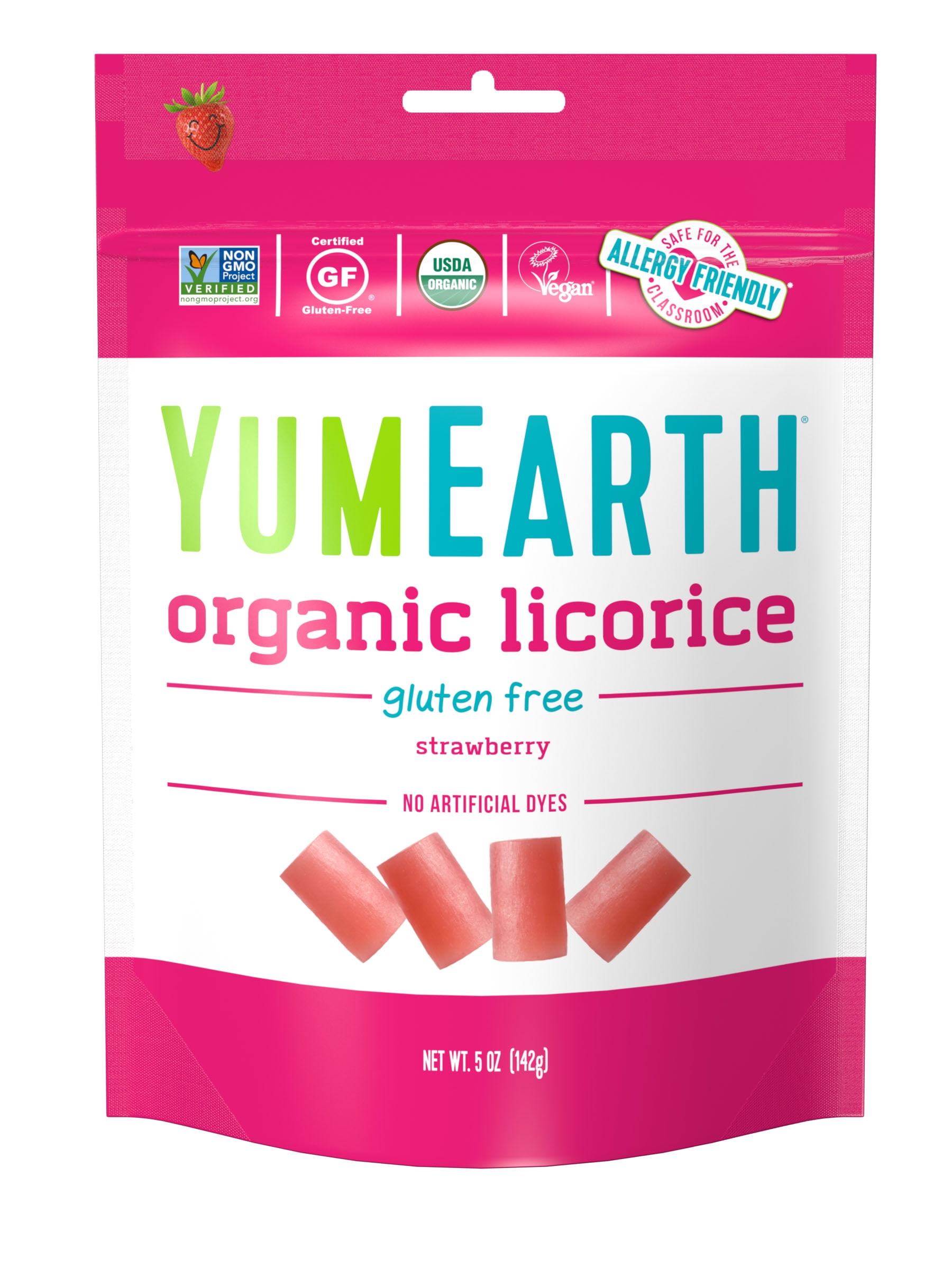 YumEarth, Organic Licorice Strawberry, 5 oz - Walmart.com - Walmart.com