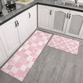 thumbnail image 2 of Pioneer Flower Floral Print Pattern Kitchen Rugs Sets Of 2, Anti Fatigue Non Slip Washable Floor Mats for Kitchen Sink Laundry, 17X30 Inch + 17X47 Inch, 2 of 6