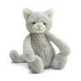 thumbnail image 1 of Jellycat Bashful Grey Kitty Stuffed Animal, Medium, 12 inches, 1 of 4