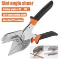 thumbnail image 2 of Miter Shears Adjustable 45-135° Sharp Trunking Shears Multi Angle Miter Scissors with 10 Blades for Cutting Wood PVC, 2 of 10