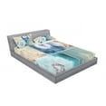 thumbnail image 3 of Ambesonne Floral Fitted Sheet & Pillow Sham Set, Dandelions Nature, Twin, Blue, 3 of 3