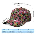 thumbnail image 5 of Floral Watercolor Dad Hat – Artistic Botanical Baseball Cap Featuring Rustic Bloom and Vintage Nature Pattern, Adjustable and Lightweight, 5 of 7